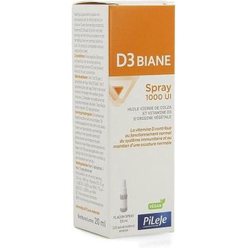 Vit D3 spray- 1000IE- vegan-20ml- Pileje