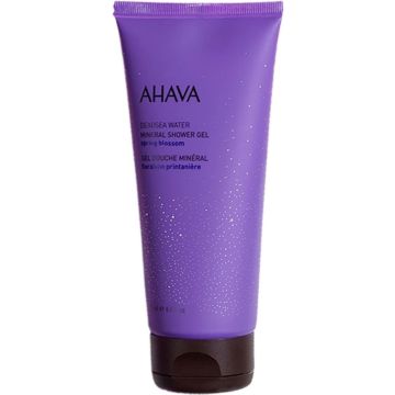 AHAVA Mineraal Douchegel - Lente Bloesem | Zuiverend &amp; Hydraterend | Verfrist &amp; Ontspant | Reinigingsgel voor een droge huid &amp; gezicht | Badzeep | Body Wash voor mannen &amp; vrouwen - 200ml