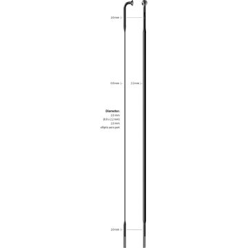 Sapim Spaak 14 Met Nippel | 262mm | Rvs | 14