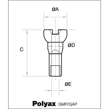 Sapim Spaaknippels 14g Polyax 14 Mm Aluminium Geel 144 Stuks