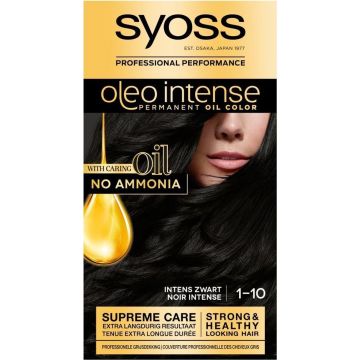 SYOSS Oleo Intense 1-10 Intens zwart Haarverf - 1 stuk