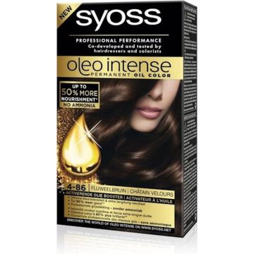 SYOSS Oleo Intense 4-86 Fluweelbruin Haarverf - 1 stuk