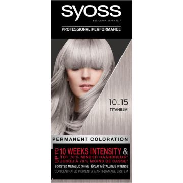 SYOSS Color baseline 10-15 Titanium haarverf - 1 stuk