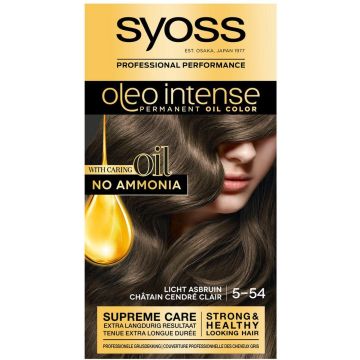 SYOSS Oleo Intense 5-54 Licht Asbruin haarverf - 1 stuk