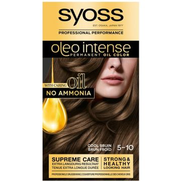 SYOSS Oleo Intense 5-10 Cool Bruin haarverf - 1 stuk