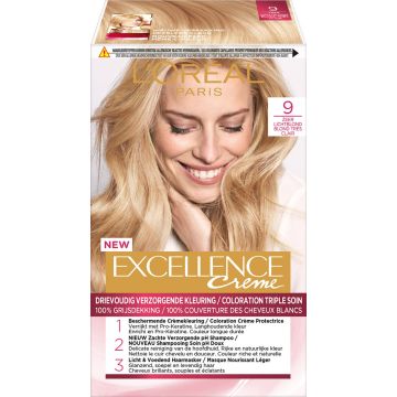 L’Oréal Paris Excellence Crème 9 Zeer Licht Blond - Haarverf