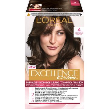 L’Oréal Paris Excellence Crème 4- Middenbruin - Haarverf