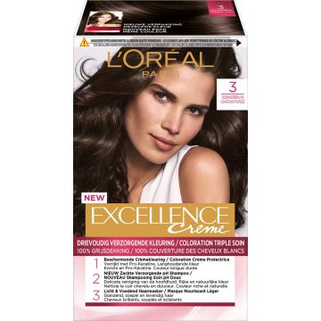 L’Oréal Paris Excellence Crème 3 - Donkerbruin - Haarverf