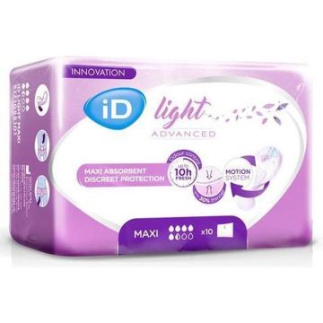 Id Light Maxi Compresas Femeninas 10 Unidades Ontex