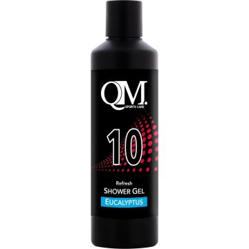 QM Sportscare 10 fles 200ml Shower Gel Fresh Eucalyptus