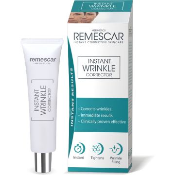 Remescar Instant Rimpel Corrector 8ml - Klinisch Bewezen voor Anti-aging en Rimpelvermindering - Vermindert rimpels en fijne lijntjes - Vermindert Tekenen van Veroudering - 180 Applicaties