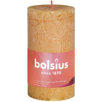 Bolsius Stompkaars Honeycomb Yellow Ø50 mm - Hoogte 10 cm - Geel - 30 branduren