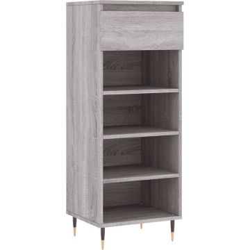 vidaXL-Schoenenkast-40x36x105-cm-bewerkt-hout-grijs-sonoma