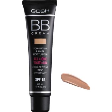 Gosh - Bb Cream Foundation Primer Moisturizer All In One Spf15 Cream Base Foundation 3In1 03 Warm Beige 30Ml