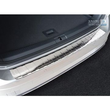 Avisa RVS Achterbumperprotector passend voor Volkswagen Golf VII Variant Facelift 2017- 'Ribs'