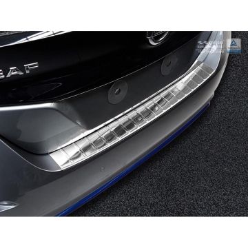 Avisa RVS Achterbumperprotector passend voor Nissan Leaf II 2017- 'Ribs'