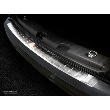 Avisa RVS Achterbumperprotector passend voor Volkswagen Caddy 2004-2015 &amp; 2015- 'Ribs'