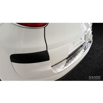 RVS Achterbumperprotector passend voor Fiat 500L Facelift 2017- 'Ribs'