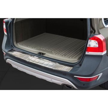 Avisa RVS Achterbumperprotector passend voor Volvo XC70 Facelift 2013- 'Ribs'