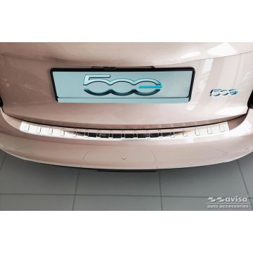 RVS Achterbumperprotector passend voor Fiat 500e Berlina 3-deurs 2020- 'Ribs'