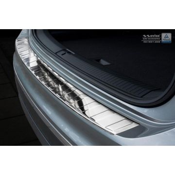 Avisa Chroom RVS Achterbumperprotector passend voor Volkswagen Tiguan II incl. Allspace 2016- 'Ribs'