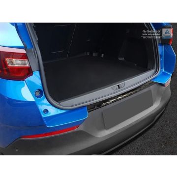 Avisa Zwart RVS Achterbumperprotector passend voor Opel Grandland X 2017- 'Ribs'