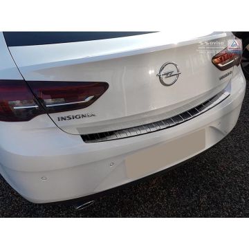 Avisa Zwart RVS Achterbumperprotector passend voor Opel Insignia Grand Sport 5-deurs 2017- 'Ribs'