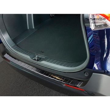 Avisa Zwart RVS Achterbumperprotector passend voor Toyota RAV4 (5th Gen.) 2018- 'Ribs'