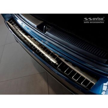 Avisa Zwart RVS Achterbumperprotector passend voor Mercedes B-Klasse W247 2018- 'Ribs'