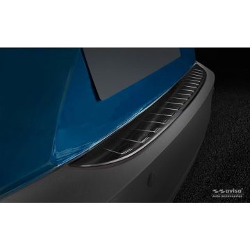 Avisa Zwart RVS Achterbumperprotector passend voor Mazda CX-3 2015- 'Ribs'