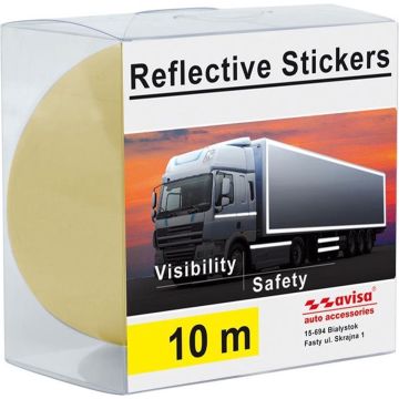 Avisa Selbstklebende TIR Reflexion-Folie 5cm x 10mtr Gelb