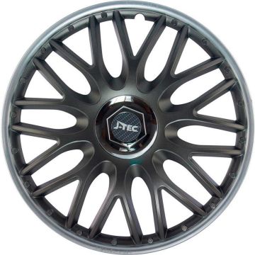 J-Tec Wieldoppen 13 inch Orden SR grijs/zilver - chroom ring