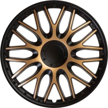 4-Delige J-Tec Wieldoppenset Orden 14-inch zwart/goud