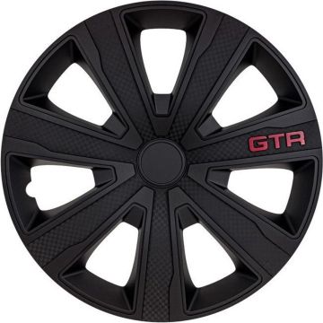 J-tec Wieldoppenset Gtr Carbon 14 Inch Abs Zwart 4 Stuks