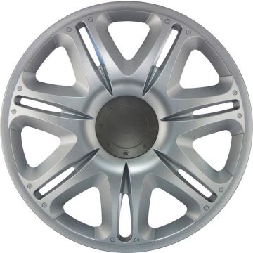 J-Tec Wieldoppen 16 inch Nascar zilver