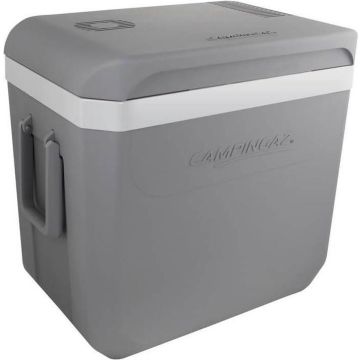 Campingaz koelbox - Powerbox Plus - 12 volt aansluiting - 36 liter - Met koelelement - Grijs