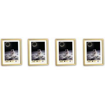 Zep fotolijst - KG2 - Goud- 13x18 cm - Kunststof - 4 stuks