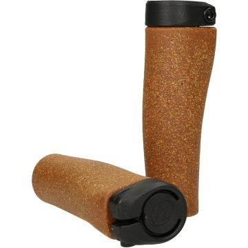 Herrmans Handvatten Grip Clik Cork 90/123 X 22 Mm Bruin/zwart