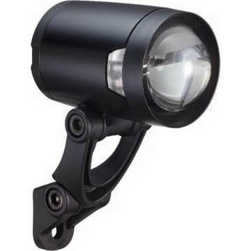 Koplamp Herrmans H-Black Pro dynamo - aan/uit functie - met houder - 200 lumen