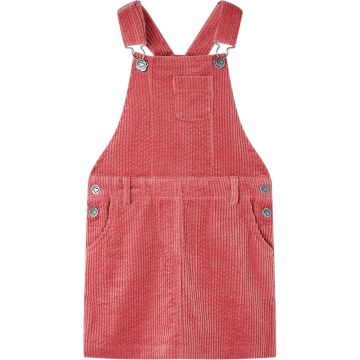 vidaXL-Kindertuinjurk-128-ribfluweel-roze