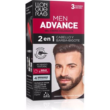 Gepigmenteerde crème Llongueras Men Advance Semi-permanent 5 - Lichtbruin (4 pcs)