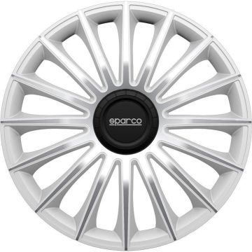 Sparco Wieldoppen 15 inch Treviso Zilver - ABS