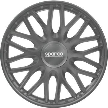 4-Delige Sparco Wieldoppenset Roma 15-inch grijs