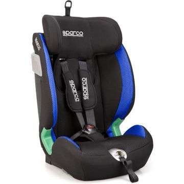 Sparco kinderstoel SK5000I (Isofix) Zwart/Blauw i-Size 76-150cm (ECE-R129/03)