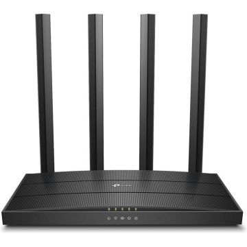 TP-Link Archer C6 - Draadloze Router - 1200 Mbps - Zwart