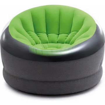 Intex Opblaasbare Loungestoel 112 Cm Vinyl Grijs/groen