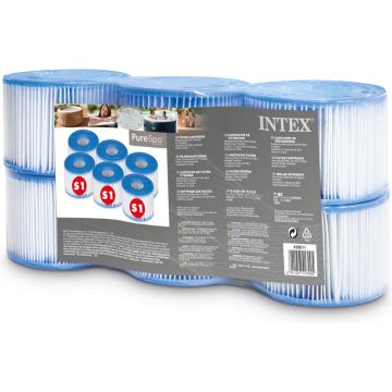 Intex Zwembad Filtercartridge - S1 - 6 stuks