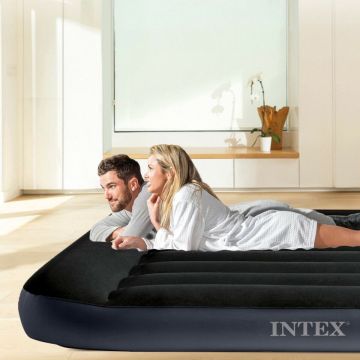 Intex Classic luchtbed - Tweepersoons - Ingebouwde elektrische pomp