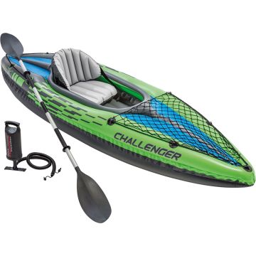 Intex Challenger K1 Kayak - 1 Persoons - Blauw