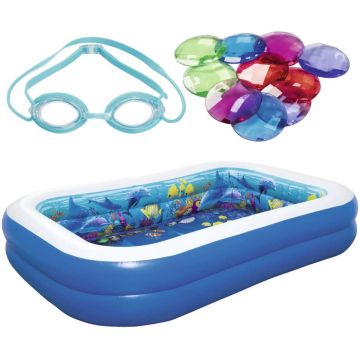 Bestway - Kinder zwembad - 3D Onderzee avontuur - Zeedieren